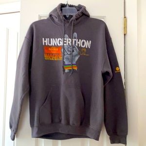 Hard Rock “Hungerthon” hooded sweatshirt.Size Med.